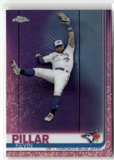 2019 TOPPS CHROME #137 KEVIN PILLAR PINK REFRACTOR TORONTO BLUE JAYS