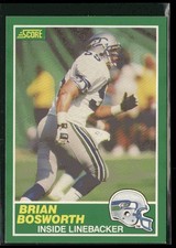 1989 Score Brian Bosworth #239 Seattle Seahawks