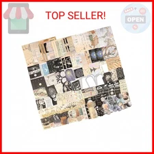 Draupnir 200pcs Vintage Junk Journal Supplies,Scrapbook Supplies Scrapbooking Pa