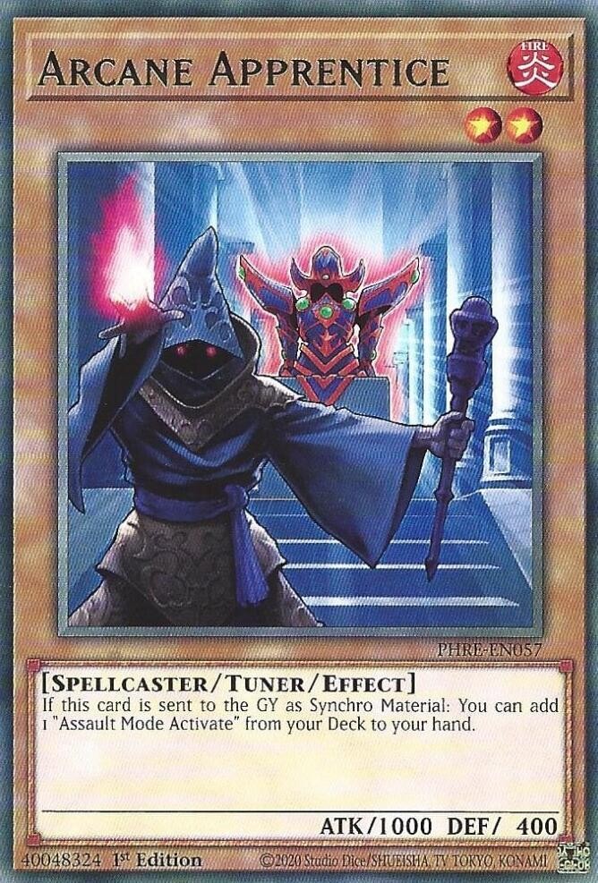 Arcane Apprentice PHRE-EN057 Rare Yu-Gi-Oh Phantom Revenge Near Mint