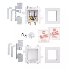 Oatey Moda 37358 Fire Rated Washing Machine Supply Box 2-Valve, F1807 PEX