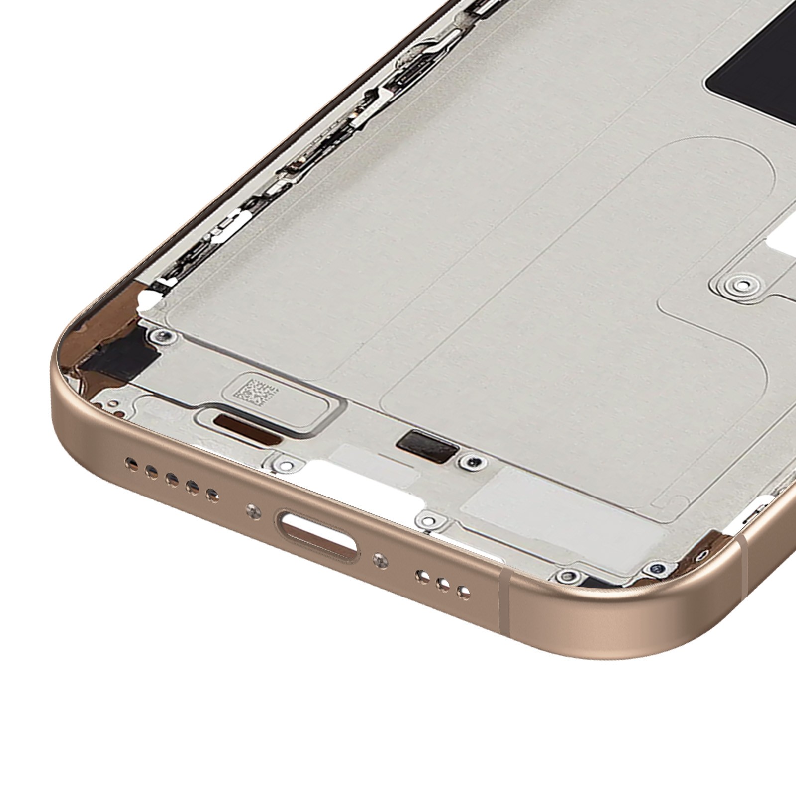 Châssis iPhone 16 Pro Max Avizar Or coque interne premium en alliage robuste