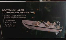 Boston Whaler 170 Montauk Christmas Ornament 