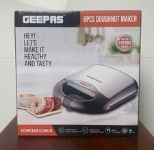 Geepas - Doughnut Maker 750W - 8pcs Non-Stick Donut Machine - GDM36532N