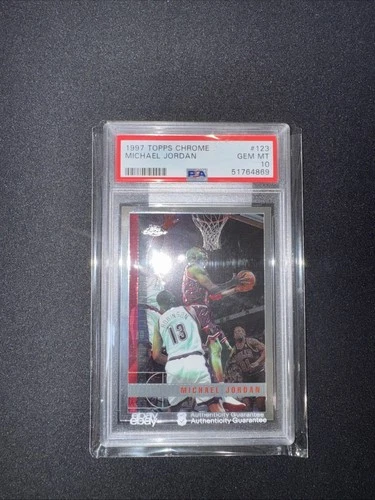 Michael Jordan 1997 Topps Chrome PSA 10🔥🔥