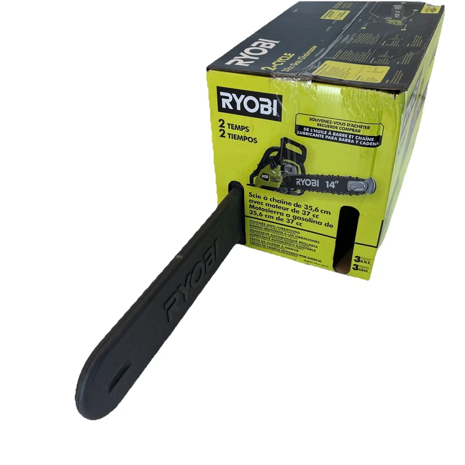 Ryobi 14" 2-Cycle Gas Chainsaw 37 CC Auto Oiler RY3714 - Image 3 of 4