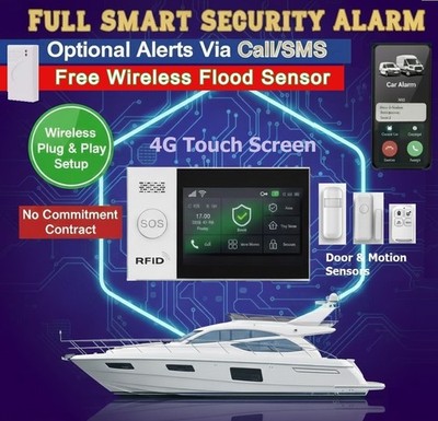 BEST 2026 Boot-Yacht Alarm Sicherheitssystem Funk Sensor SMS/Anruf Mobile Alert