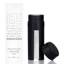 Nanogen Keratin Hair Fibers, 30g, Black - Instant Hair Thickening Solution