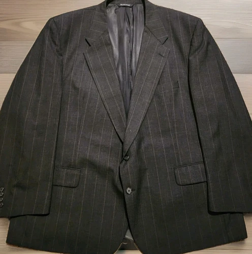 Blazer Burberry pura lana cappotto sportivo tuta giacca uomo grigio scuro USA leggi