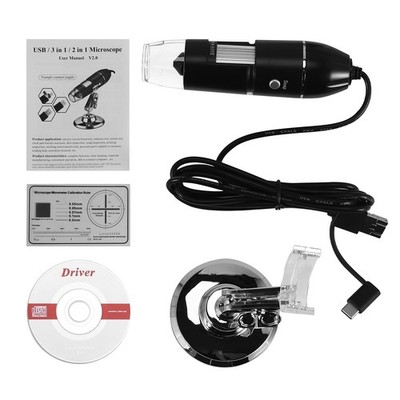 USB Digital Microscope, Endoscopic Camera, Adjustable Magnification9417
