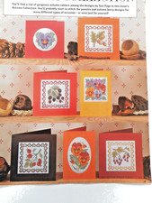 AUTUMN COLLECTION. 6 VINTAGE CROSS STITCH CARD CHARTS. FOR CHARITY 🎁