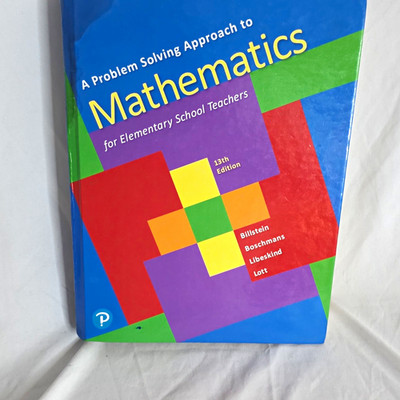 Pearson Problem Solving Approach Math for Elementary Teachers 13th HC 2019