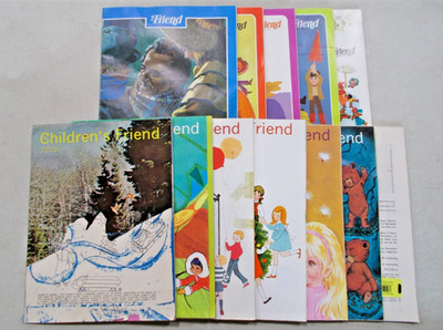 12 THE FRIEND AND THE CHILDREN'S FRIEND MAGAZINE VINTAGE VARIOUS ISSUES '63-'75