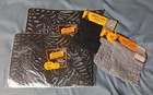 Halloween lot of 8 placemats spiderweb design and 3 creepy cloth gray BOO