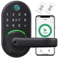 Smart Door Handle Lock with Keypad: Fingerprint Smart Knob - Keyless Entry