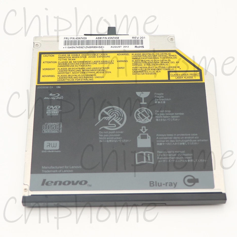 Original Lenovo T400 T500 T410 Blu-ray Burner BD-RE BDXL Rewriter Drive 45N7459 - Image 3 of 4