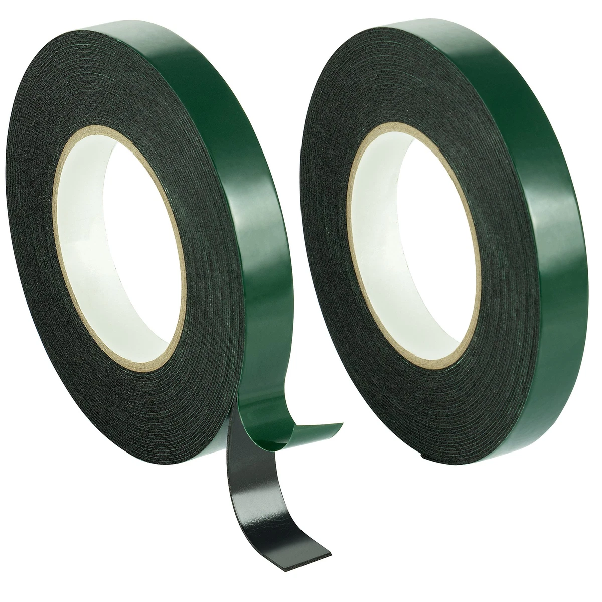 Poppstar 2x Cinta adhesiva de espuma de doble cara (10m x 19mm x 1mm), negra