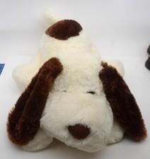 Dan Dee Collectors Choice Cream  Brown Puppy Dog Floppy Ears Plush Toy 19" long