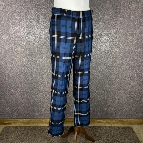 Men Kinloch Anderson Trousers Navy Wool 32 / M /