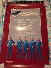 NASA SPACE SHUTTLE DISCOVERY MISSION STS-26 FIRST SINCE THE CHALLENGER 30"X20"