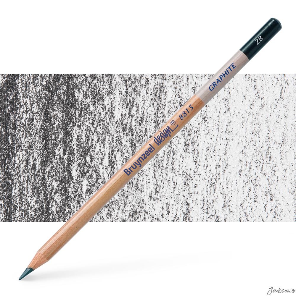 Bruynzeel Design Graphite Pencil Wood 2B Sketching Illustration Drawing