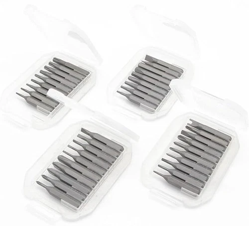 Precision S2 Steel 4mm screwdriver bit set 38pcs - Phillips 000 00 and more, ... - Picture 1 of 2
