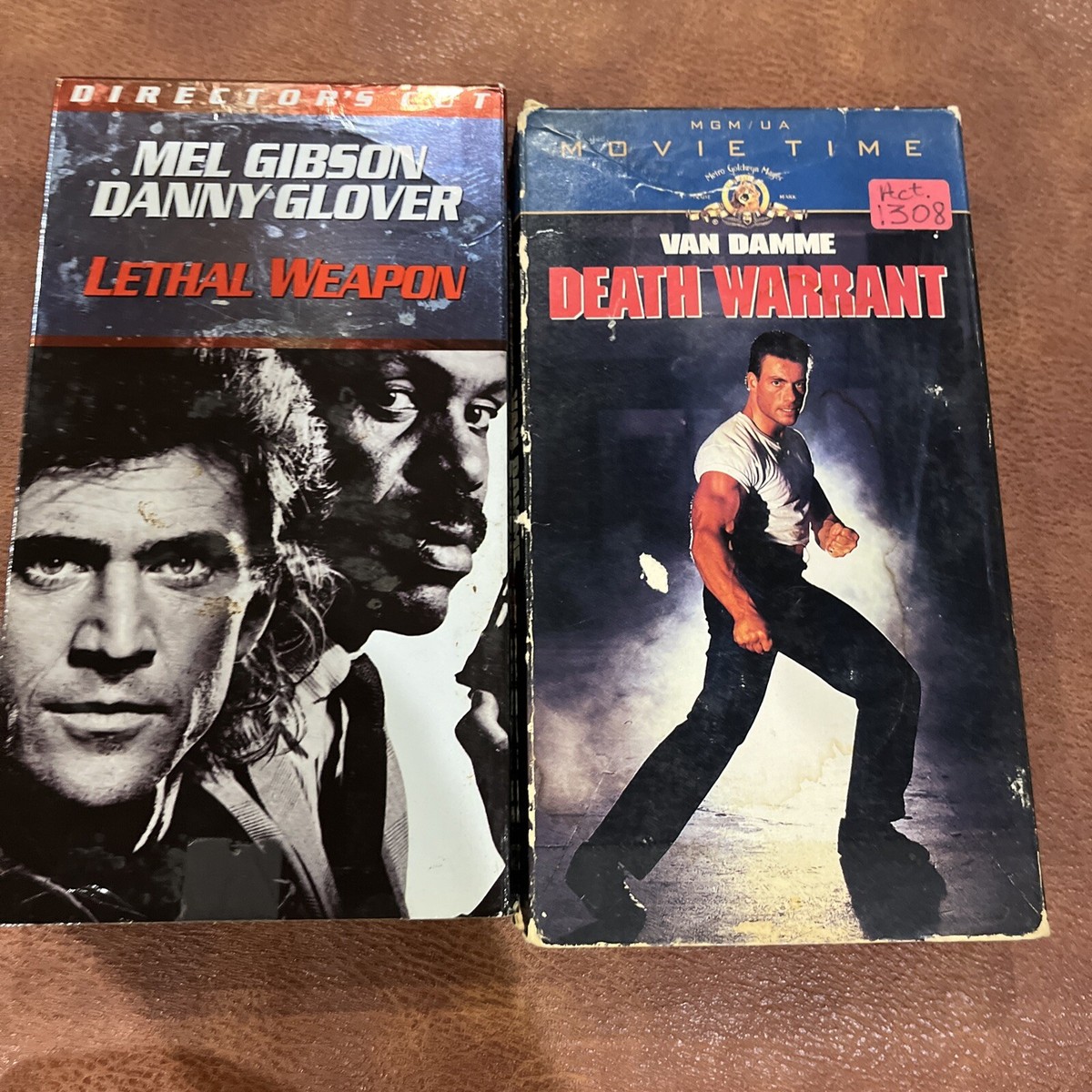 Lot 2 Jean Claude Van Damme VHS Death Warrant & Mel Gibson Lethal