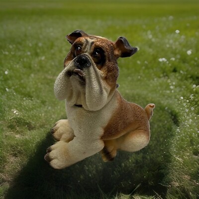 Charming English Bulldog Dog Figurine Home Decor Collectible Gift