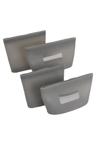 c e ll a Silicone Reusable Food Storage Bags - Set of 4