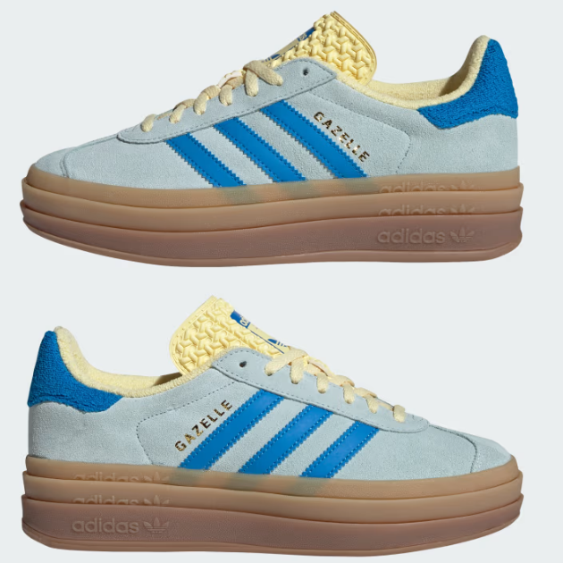 スニーカー adidas Gazelle Bold Blue Yellow adidas Gazelle Bold Almost Blue Yellow W - IE0430 | eBay