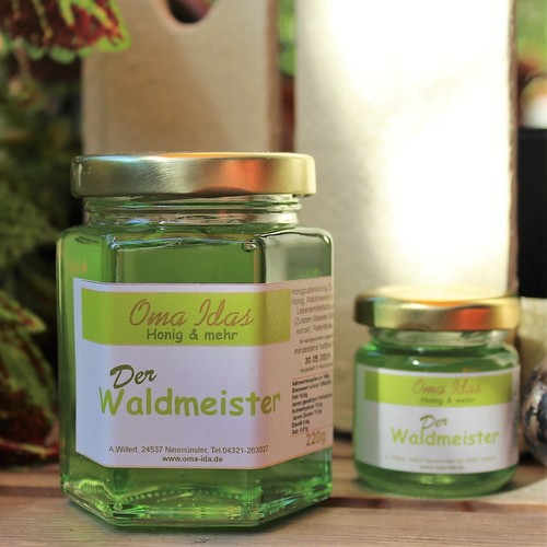 Honig mit Waldmeister Waldmeisterhonig grün Wald Glas selbstgemacht f Müsli,Brot - Bild 5 von 16