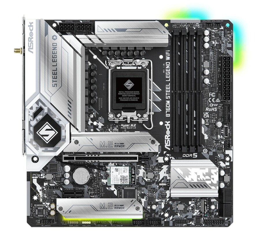 For ASRock B760M Steel Legend WiFi Motherboard LGA 1700 Intel DDR5
