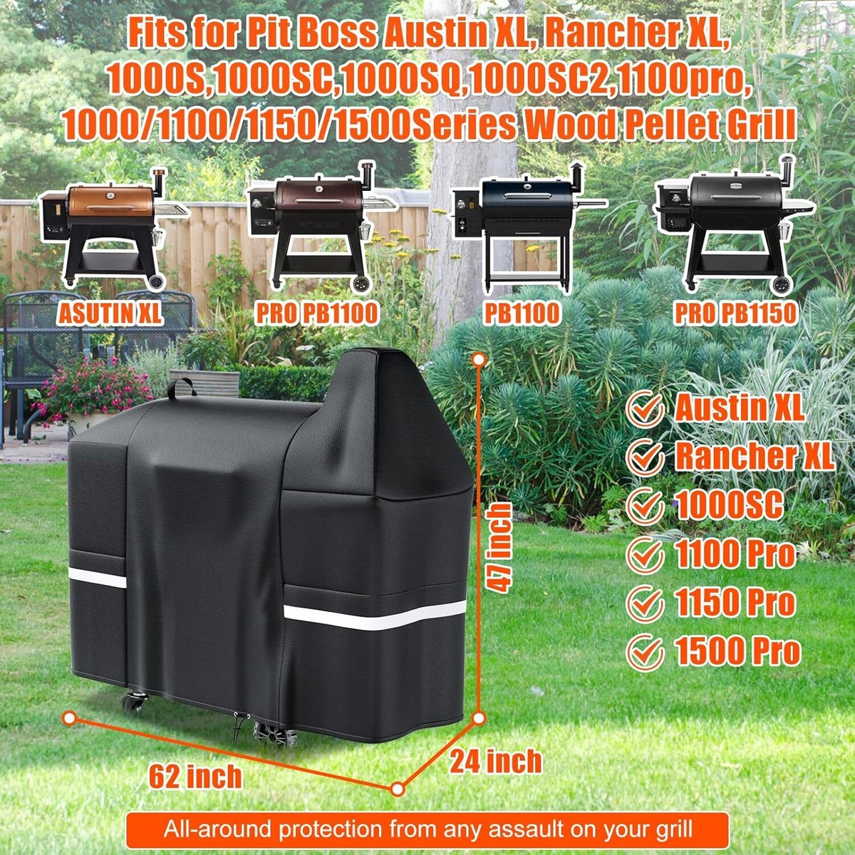 Bbq Grill Pit Boss Austin XL 1000 Wood Pellet Grill Onyx Edition