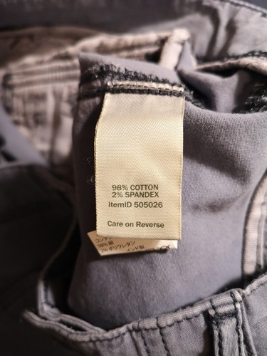 LL Bean Women's Pants Size 16R Favorite Fit Blue Cargo Cotton Stretch 6 Pockets - Picture 11 of 12