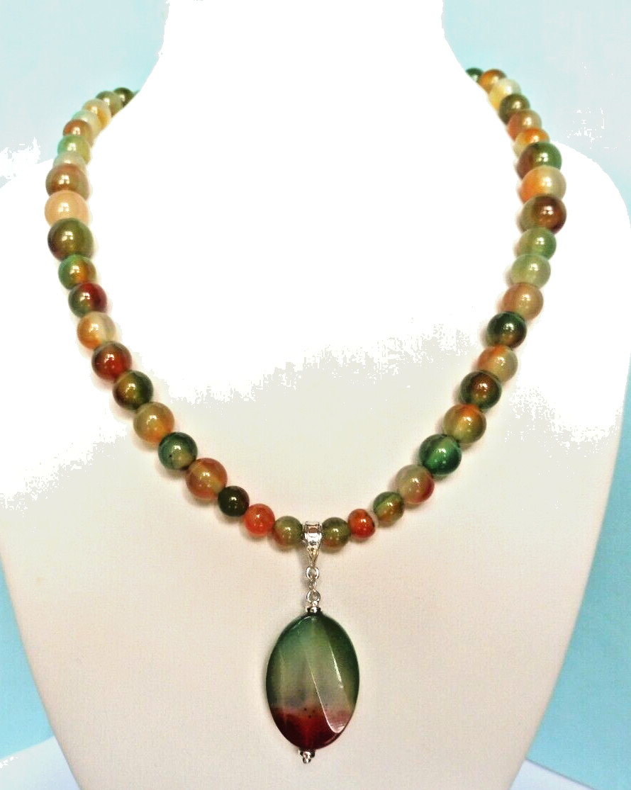 Collier agates précieuses et argent massif | Connectez-vous à la beauté de la nature sauvage