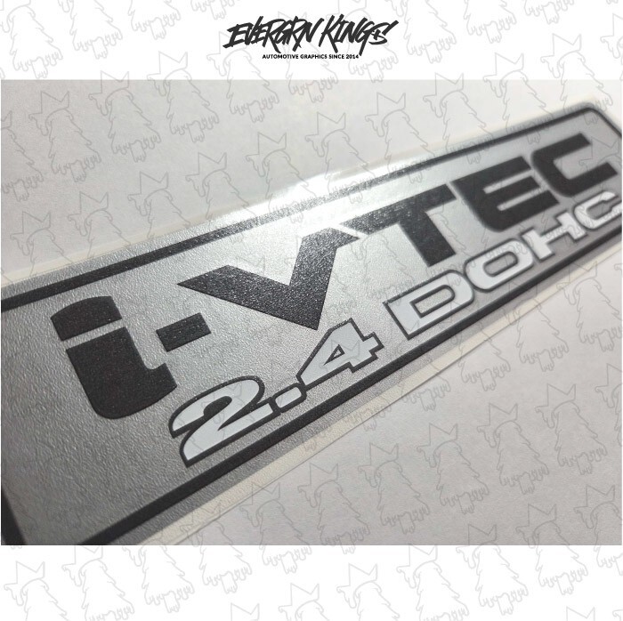 i-Vtec DOHC 2.4L Manifold Cover Decal Sticker for Honda K24 Accord