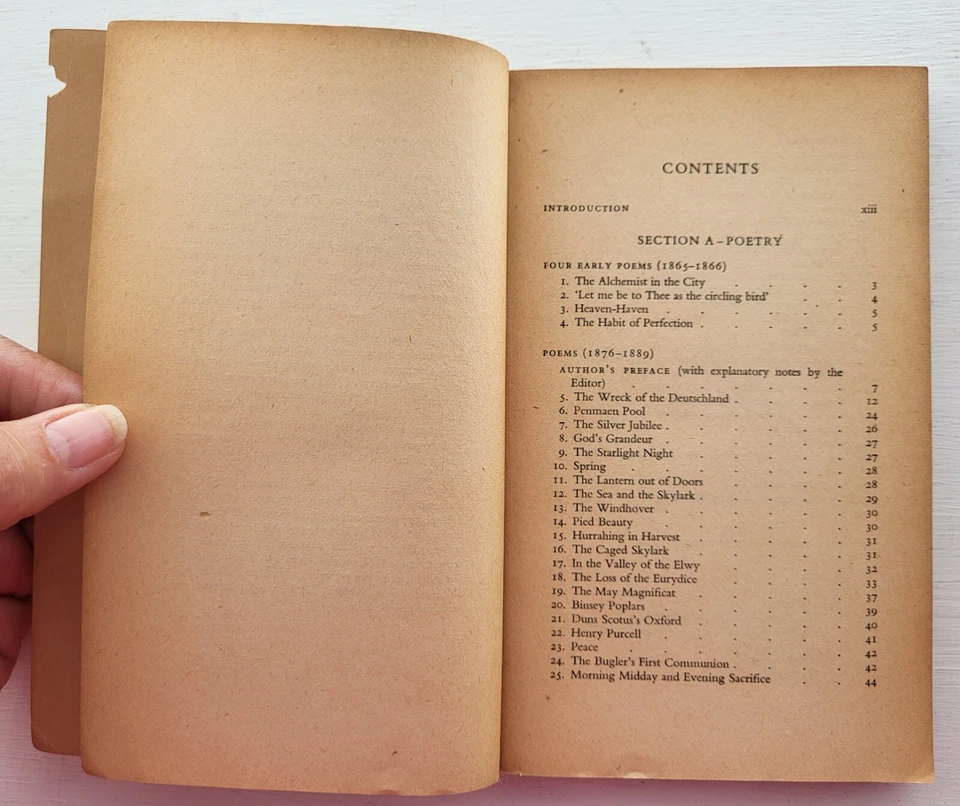 Poems and Prose - Gerard Manley Hopkins - 1953 - Penguin Classics - Image 4 of 4