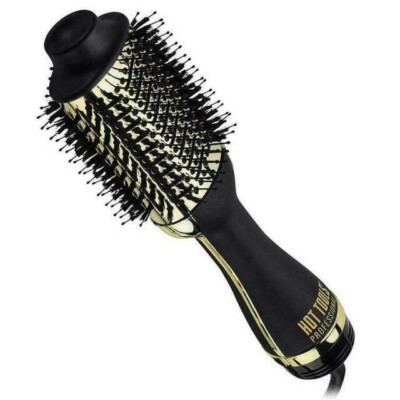 Hot Tools Professional 24k Gold One-Step Salon Blowout Hair Styler Brush HT1076