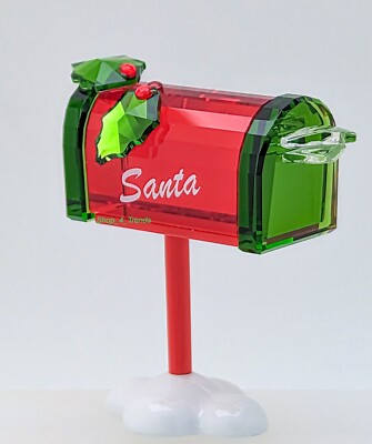 スワロフスキー　置物　サンタのメールボックス New in Gift Box SWAROVSKI 5630338 Christmas Holiday Cheers Santa's