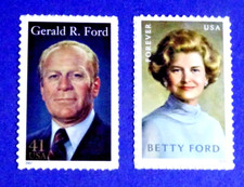 US 4199/5852 GERALD & BETTY FORD (1974-77) 41c & FOREVER STAMPS 