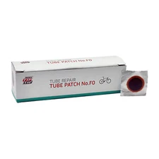 REMA No. F0-P Tube Patch, 100 Units of 16mm Round, Red Edge Patches
