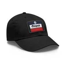 Mopar-Inspired Classic Logo Dad Hat Distressed Style Adjustable Fit