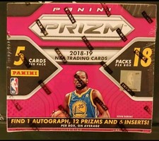NEW 2018-19 Panini Prizm Basketball Fast Break Hobby Box (18 Packs 90 Cards)