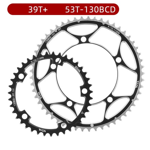 Folding Bike Double Chainring 130BCD 39/53/42/55/46/56T Road Bike Chainwheel - Picture 13 of 25