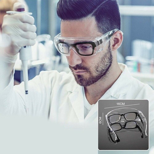 DE Schutzbrille für Brillenträger Arbeitsschutzbrille Schutzbrillen zertifiziert - Picture 7 of 21