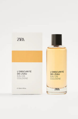 ZARA L'OBSCURITÉ DE L'EAU. EAU DE COLOGNE 120 ML (4.1 FL. OZ) NEW MENS PERFUME