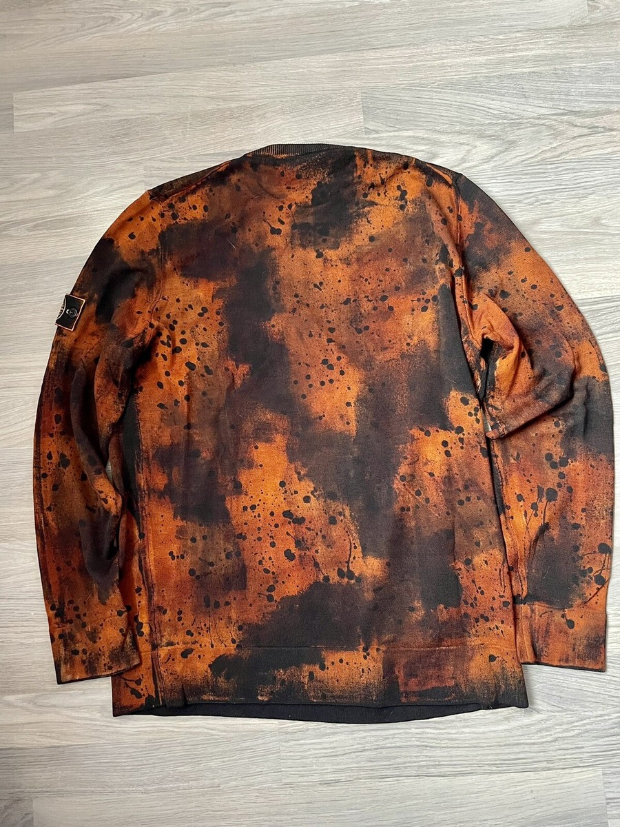 Stone Island Hand Painted Corrosion Crew Neck XXL Like New