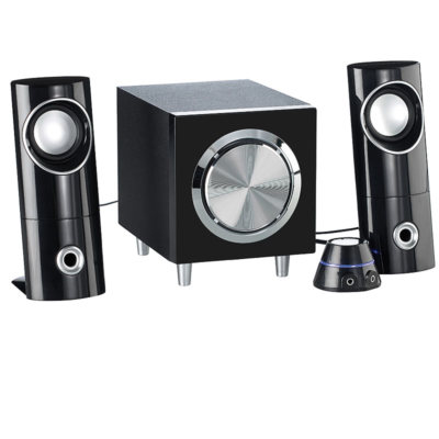 auvisio Aktives 2.1-Multimedia-Soundsystem mit Subwoofer MSX-220, 32 Watt