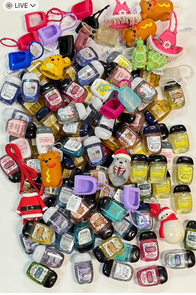 Bath And Body Works Hand Sanitizer PocketBac & Holders, 3,4 or 5 Pack You Choose
