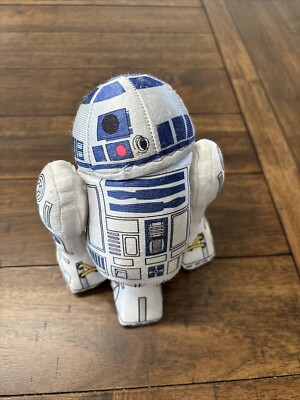 Disney Store Star Wars R2-D2 Droid Stuffed Plush Rotating Head 7